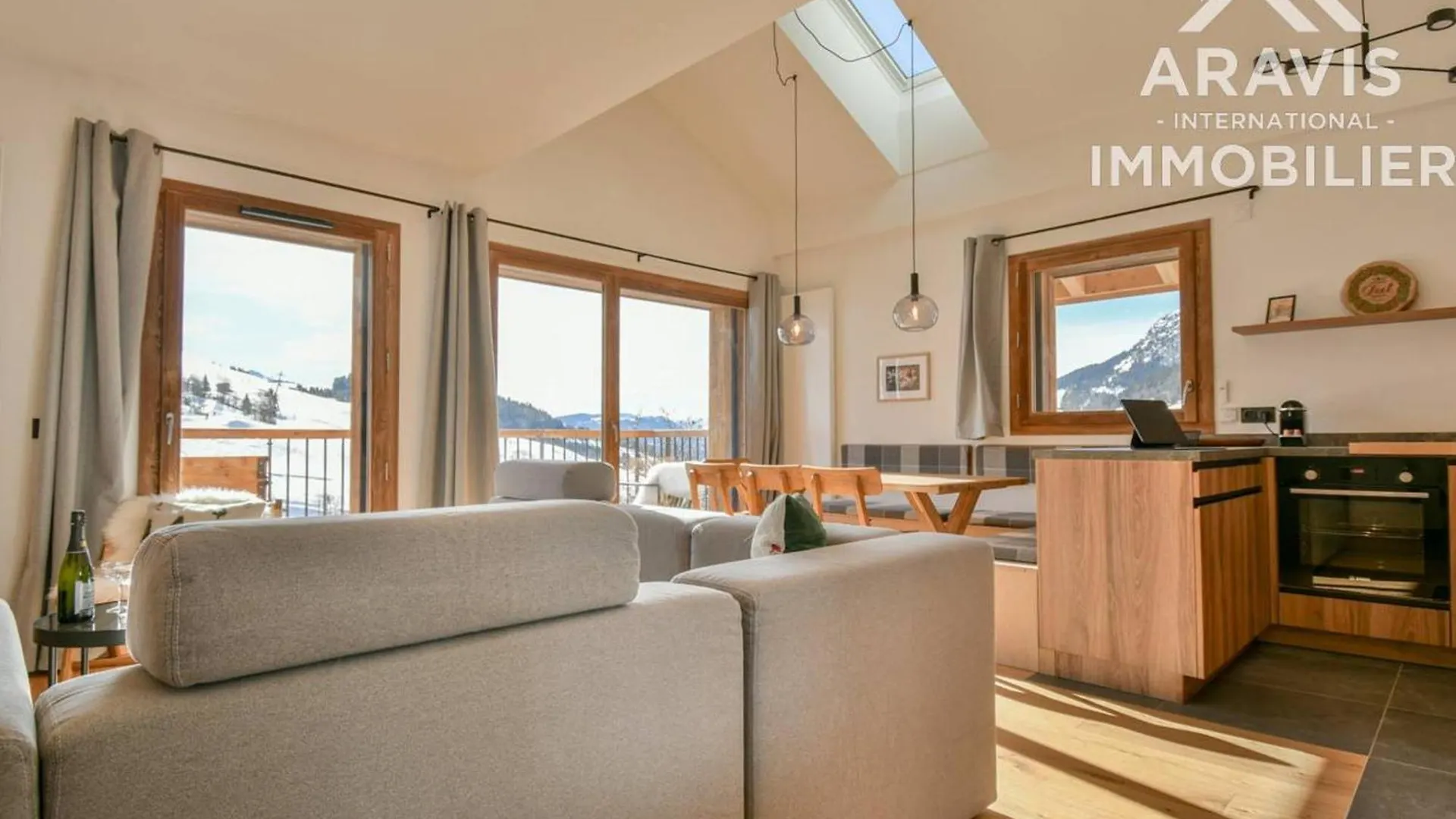 Appt Moderne Aux Aiguilles : Vue Montagnes, 3 Ch, Garage - Fr-1-391-203 Apartment Le Grand-Bornand